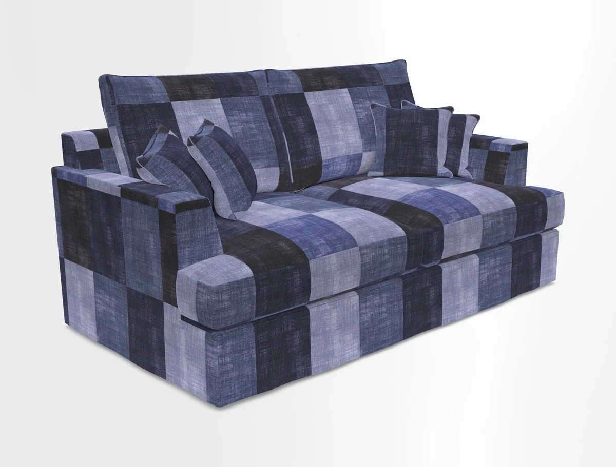 Slingsby 3 Seater Fitted Cover Sofa in Two Tone Plain Biscuit. Loose cover version available