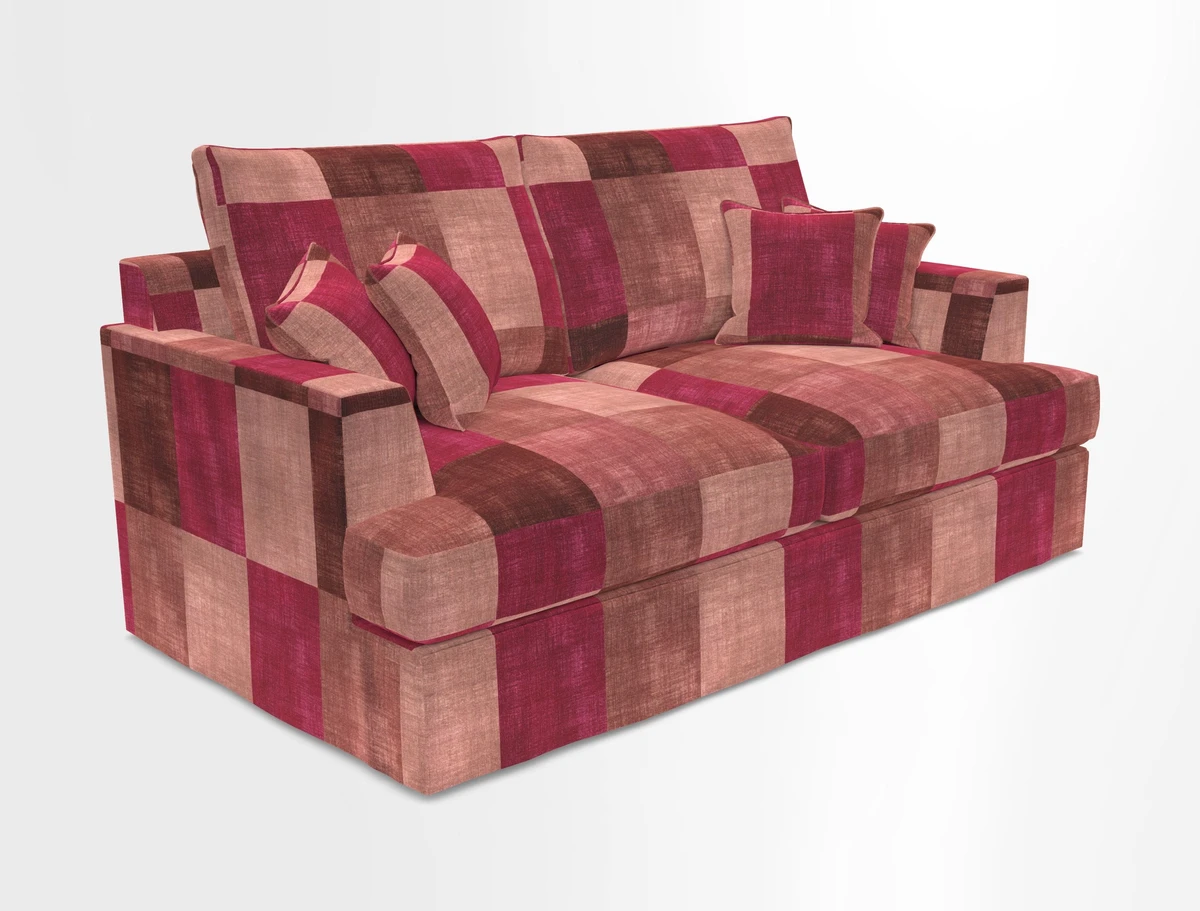Slingsby 3 Seater Fitted Cover Sofa in Two Tone Plain Biscuit. Loose cover version available