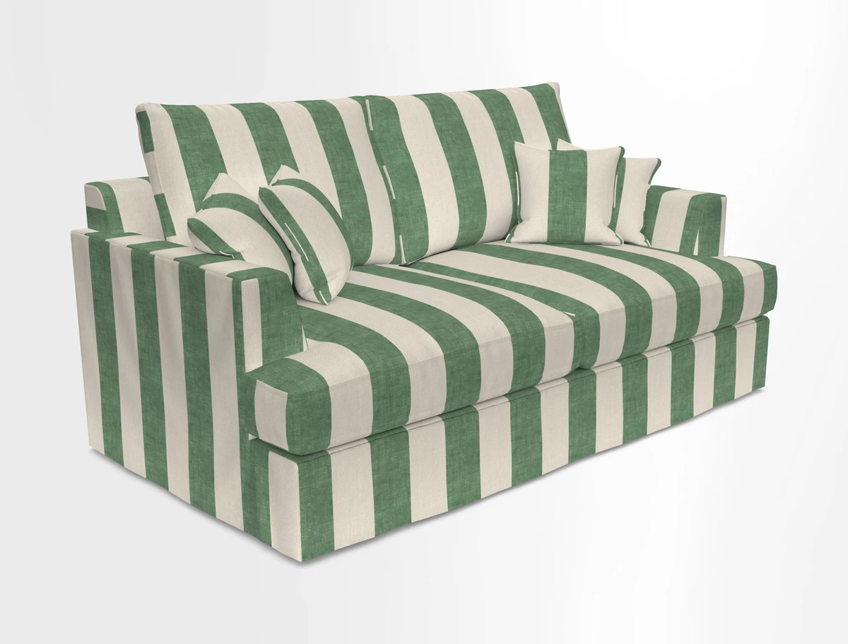 Slingsby 3 Seater Fitted Cover Sofa in Two Tone Plain Biscuit. Loose cover version available