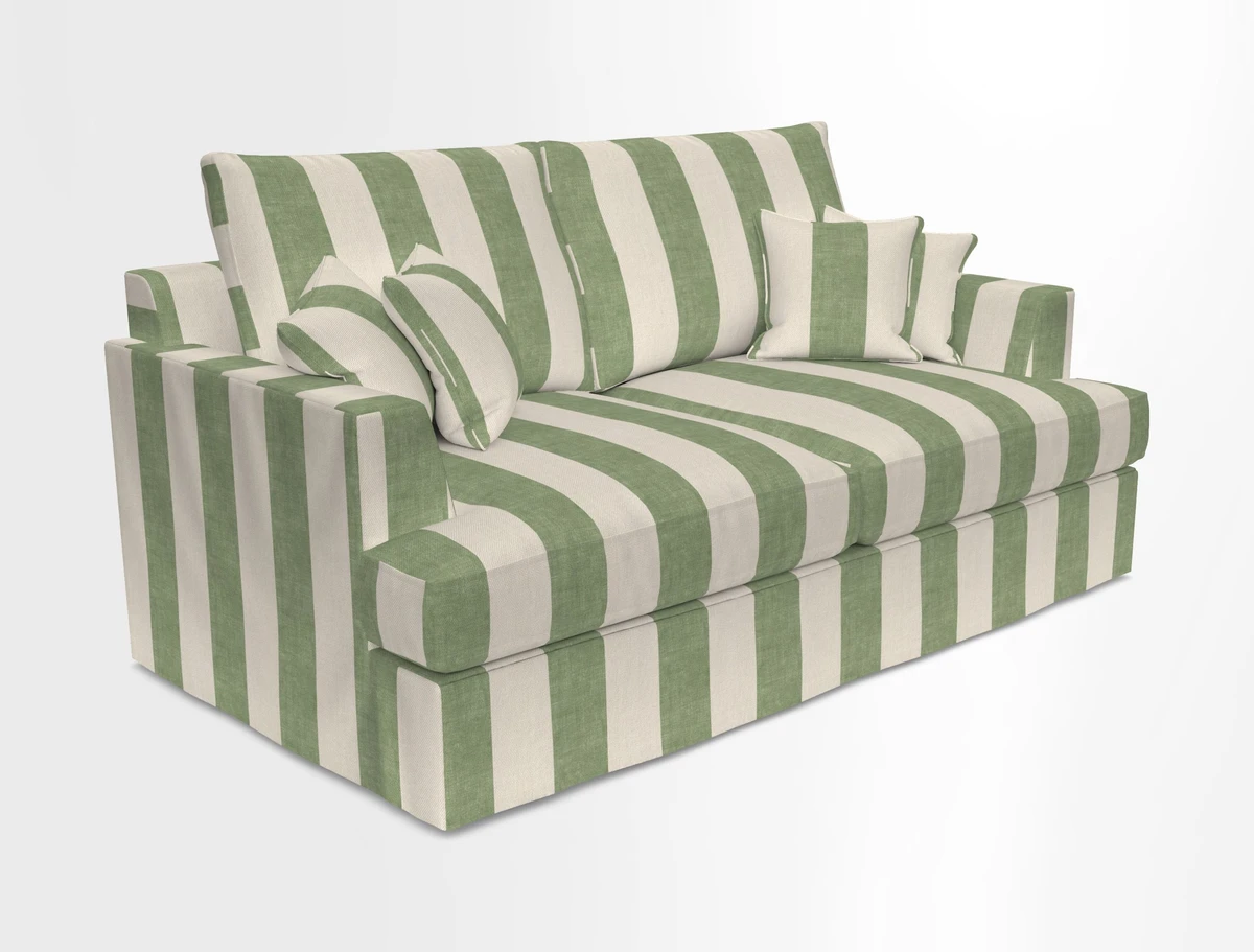 Slingsby 3 Seater Fitted Cover Sofa in Two Tone Plain Biscuit. Loose cover version available