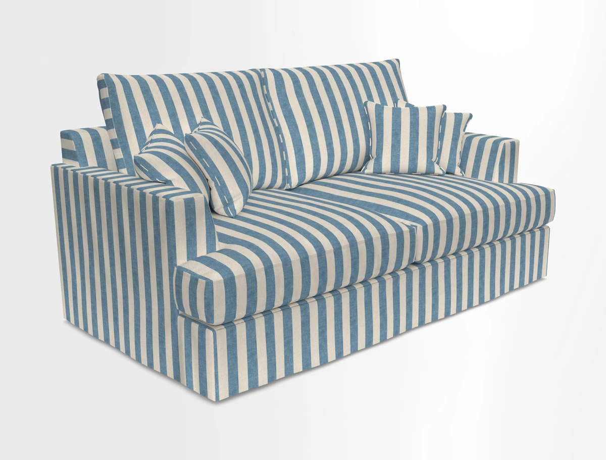 Slingsby 3 Seater Fitted Cover Sofa in Two Tone Plain Biscuit. Loose cover version available