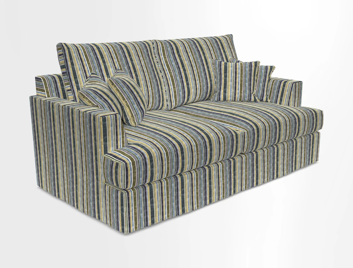 Slingsby 3 Seater Fitted Cover Sofa in Two Tone Plain Biscuit. Loose cover version available