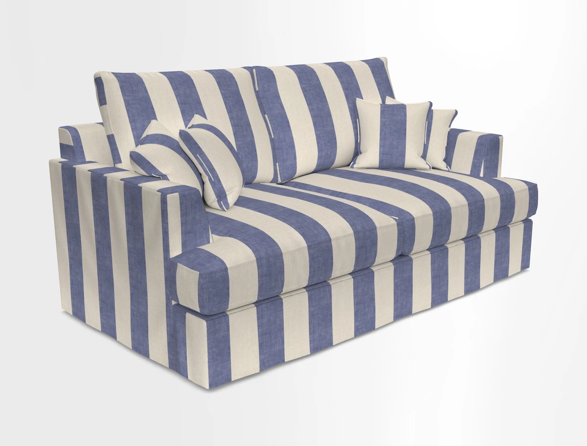 Slingsby 3 Seater Fitted Cover Sofa in Two Tone Plain Biscuit. Loose cover version available