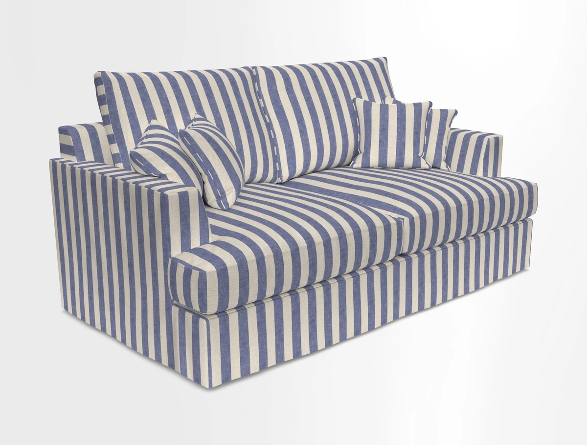 Slingsby 3 Seater Fitted Cover Sofa in Two Tone Plain Biscuit. Loose cover version available
