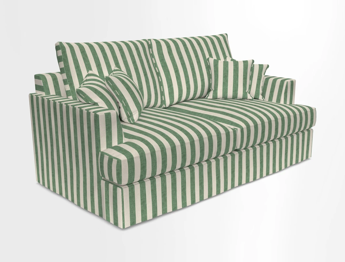 Slingsby 3 Seater Fitted Cover Sofa in Two Tone Plain Biscuit. Loose cover version available