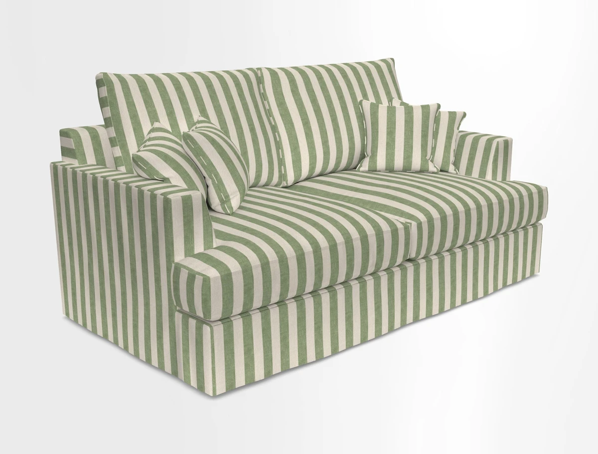 Slingsby 3 Seater Fitted Cover Sofa in Two Tone Plain Biscuit. Loose cover version available
