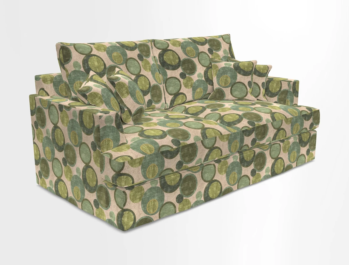 Slingsby 3 Seater Fitted Cover Sofa in Two Tone Plain Biscuit. Loose cover version available