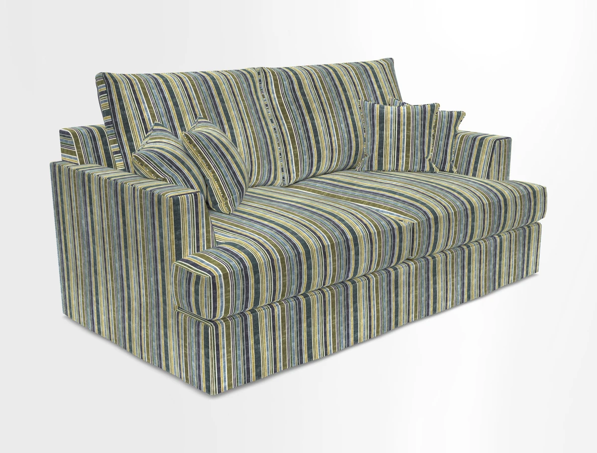 Slingsby 3 Seater Fitted Cover Sofa in Two Tone Plain Biscuit. Loose cover version available