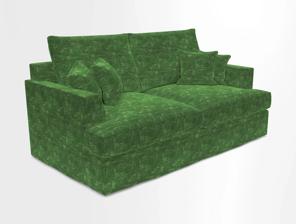 Slingsby 3 Seater Fitted Cover Sofa in Two Tone Plain Biscuit. Loose cover version available
