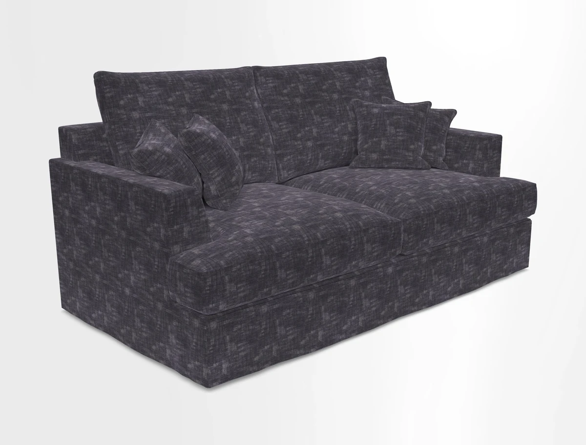 Slingsby 3 Seater Fitted Cover Sofa in Two Tone Plain Biscuit. Loose cover version available