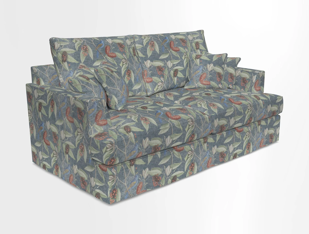 Slingsby 3 Seater Fitted Cover Sofa in Two Tone Plain Biscuit. Loose cover version available