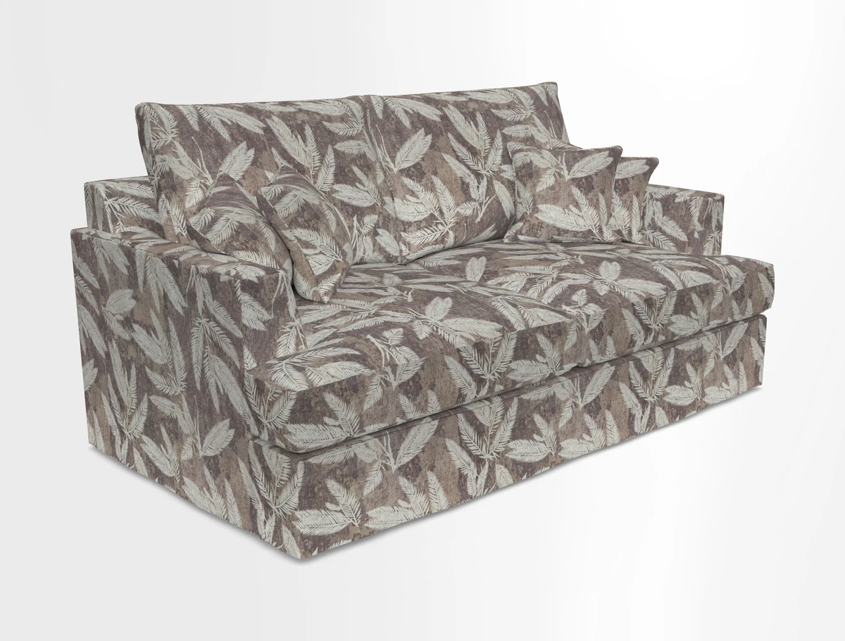 Slingsby 3 Seater Fitted Cover Sofa in Two Tone Plain Biscuit. Loose cover version available