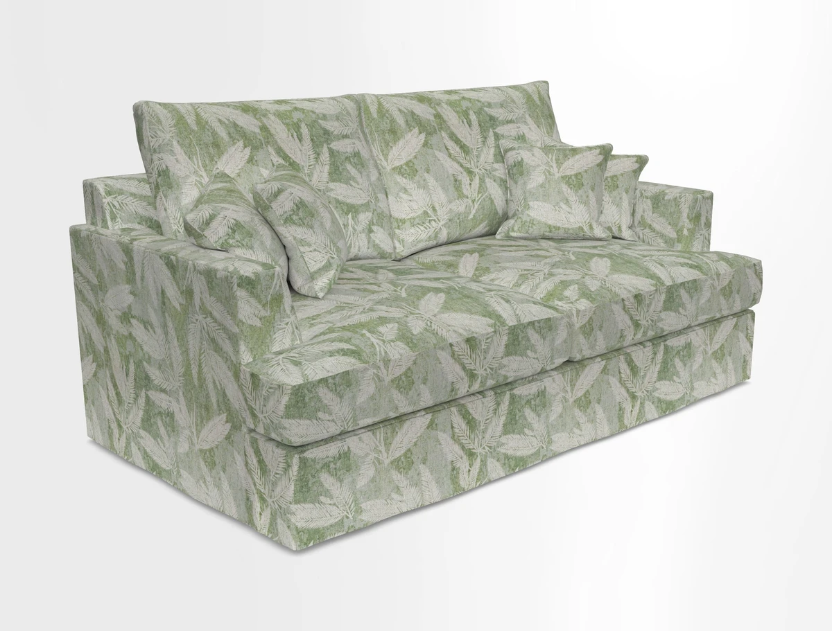 Slingsby 3 Seater Fitted Cover Sofa in Two Tone Plain Biscuit. Loose cover version available