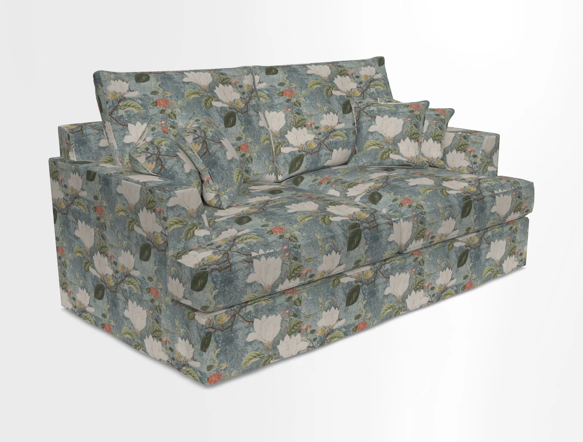 Slingsby 3 Seater Fitted Cover Sofa in Two Tone Plain Biscuit. Loose cover version available