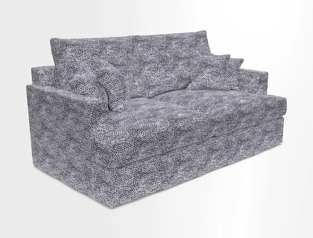 Slingsby 3 Seater Fitted Cover Sofa in Two Tone Plain Biscuit. Loose cover version available