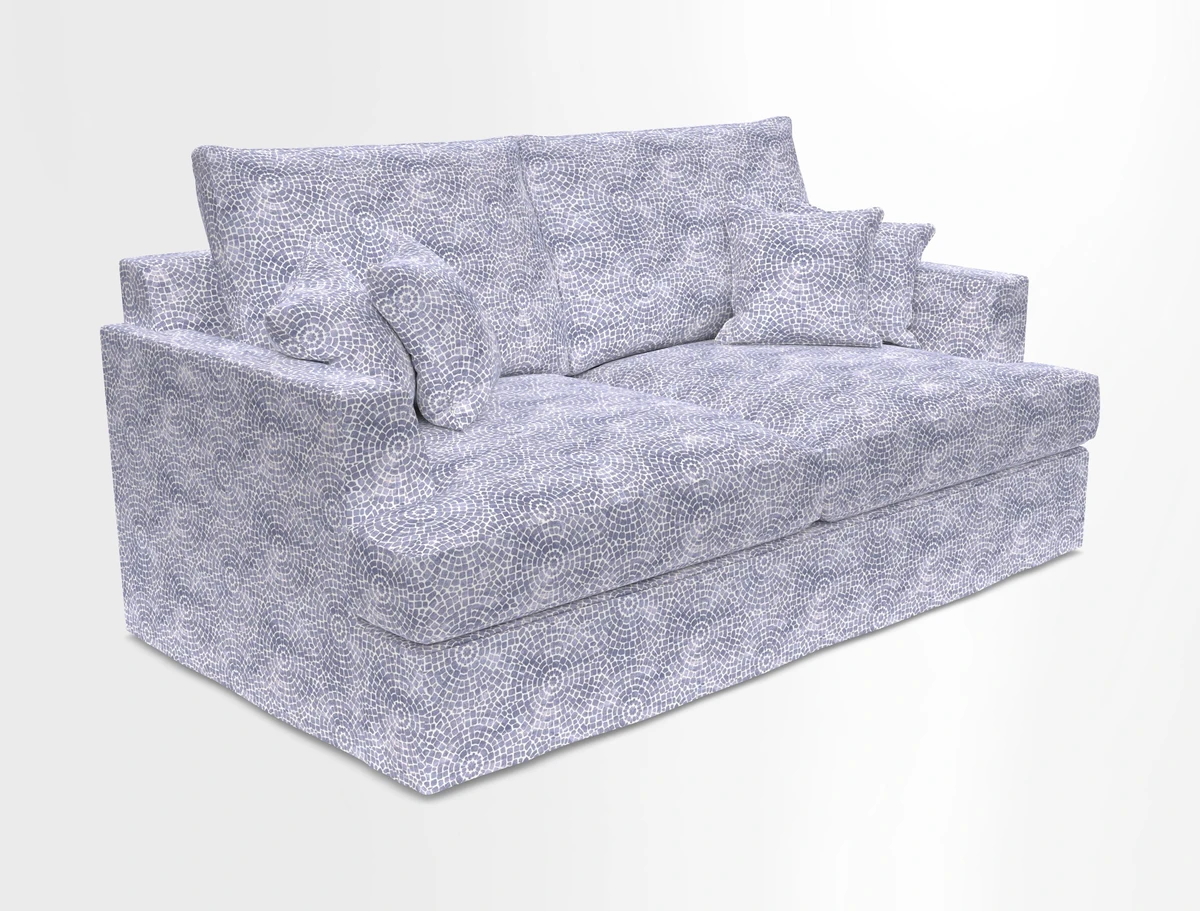 Slingsby 3 Seater Fitted Cover Sofa in Two Tone Plain Biscuit. Loose cover version available