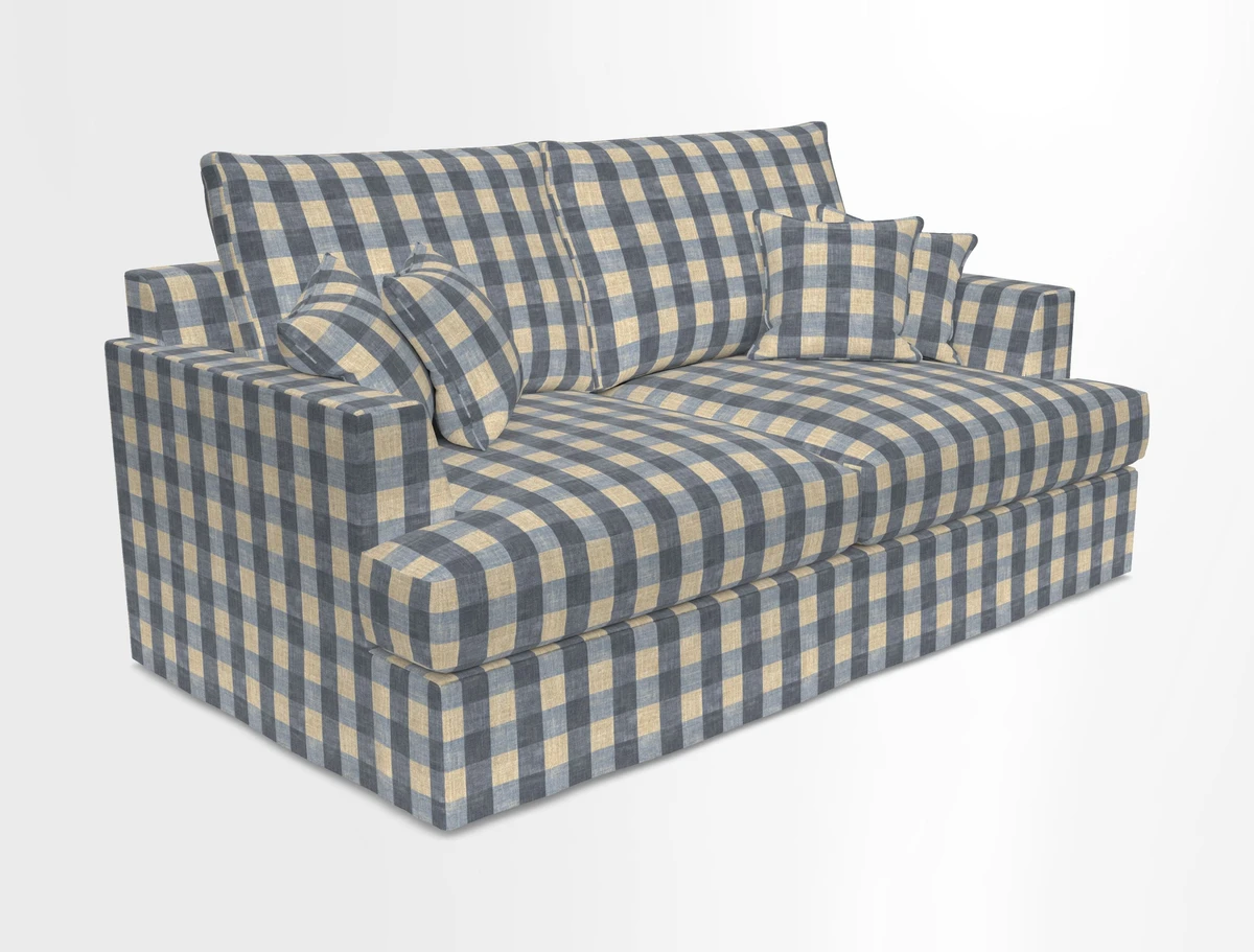Slingsby 3 Seater Fitted Cover Sofa in Two Tone Plain Biscuit. Loose cover version available