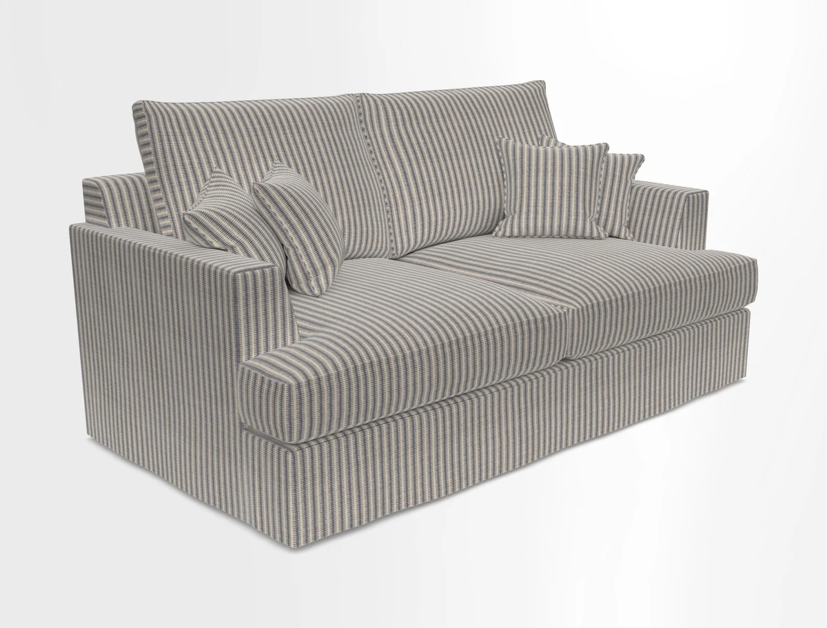 Slingsby 3 Seater Fitted Cover Sofa in Two Tone Plain Biscuit. Loose cover version available
