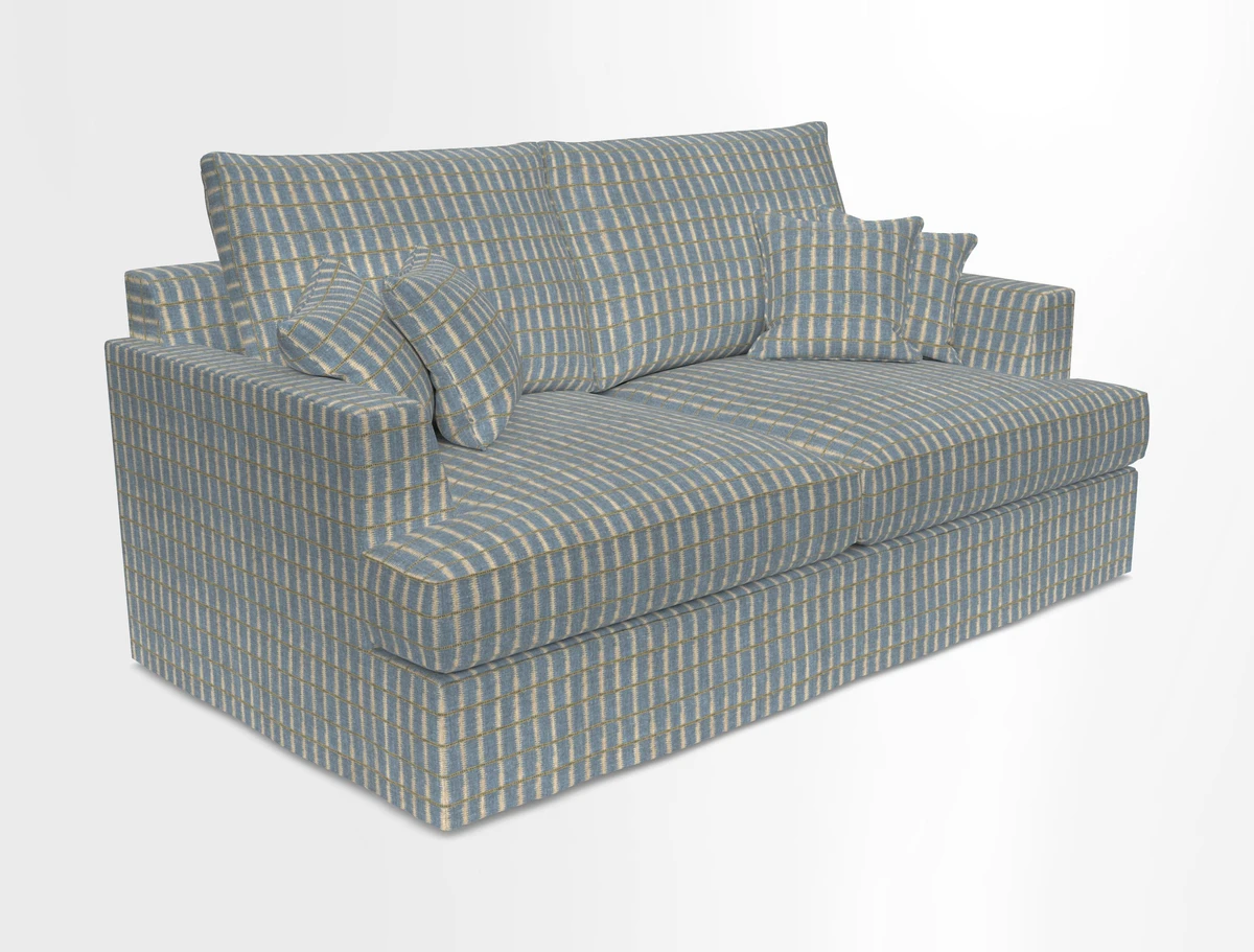 Slingsby 3 Seater Fitted Cover Sofa in Two Tone Plain Biscuit. Loose cover version available