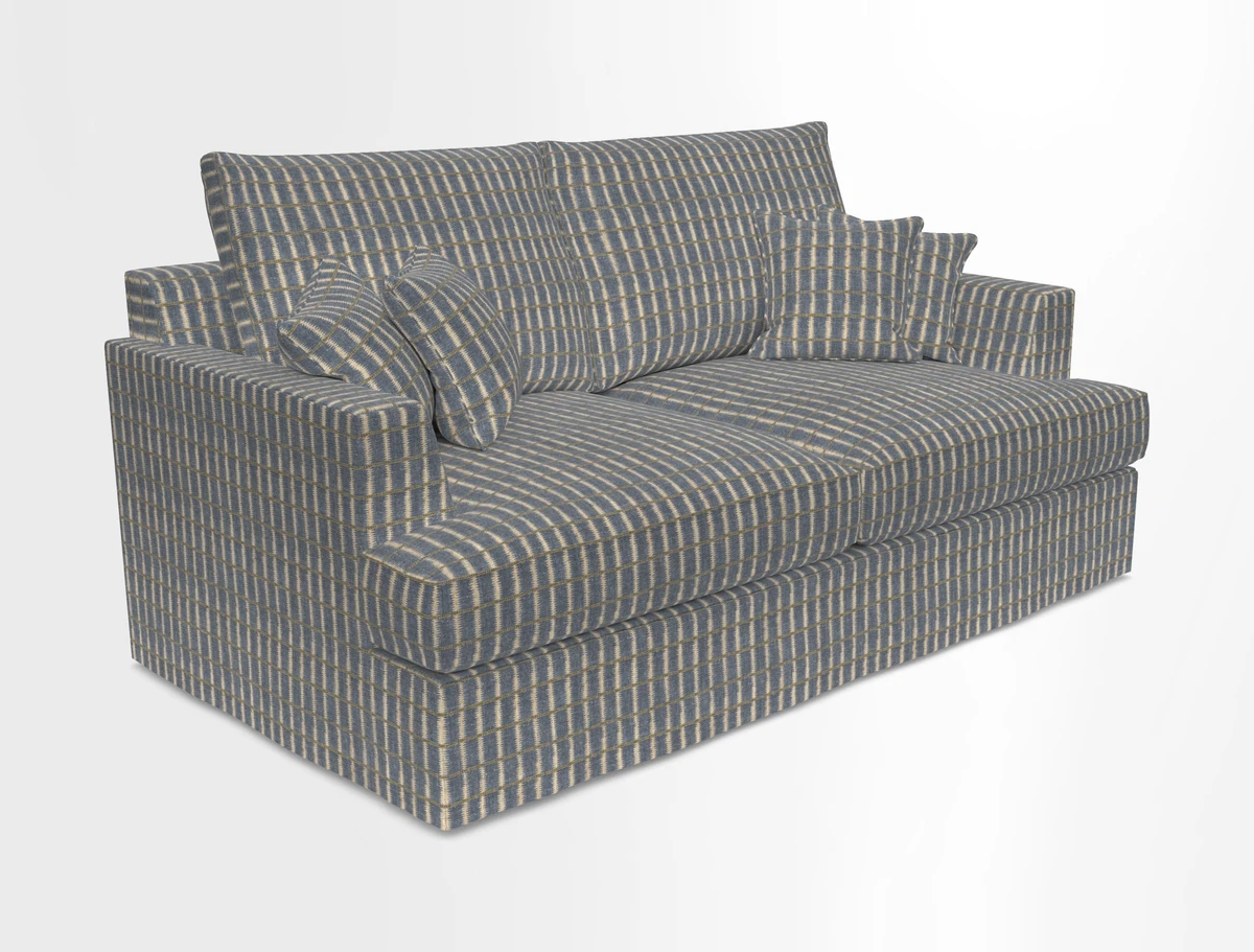 Slingsby 3 Seater Fitted Cover Sofa in Two Tone Plain Biscuit. Loose cover version available