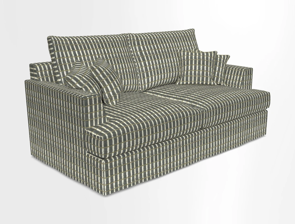 Slingsby 3 Seater Fitted Cover Sofa in Two Tone Plain Biscuit. Loose cover version available