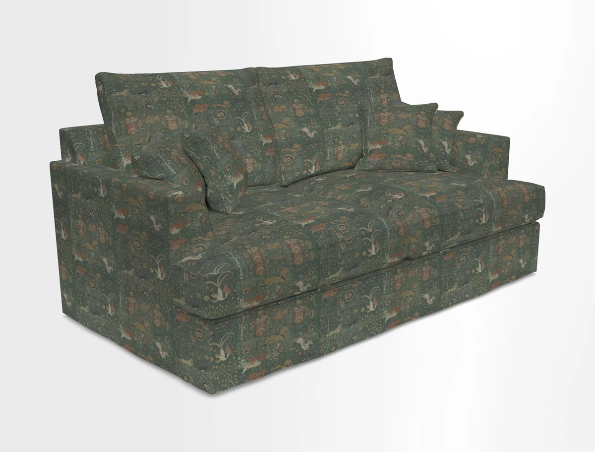 Slingsby 3 Seater Fitted Cover Sofa in Two Tone Plain Biscuit. Loose cover version available