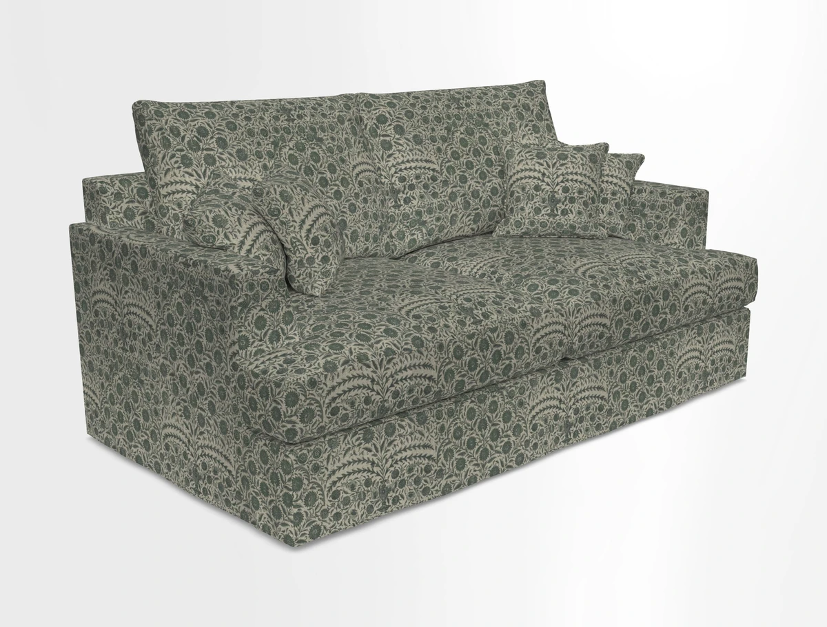 Slingsby 3 Seater Fitted Cover Sofa in Two Tone Plain Biscuit. Loose cover version available