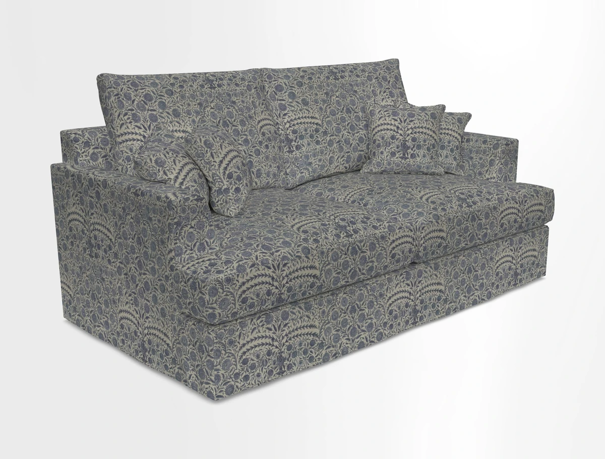 Slingsby 3 Seater Fitted Cover Sofa in Two Tone Plain Biscuit. Loose cover version available