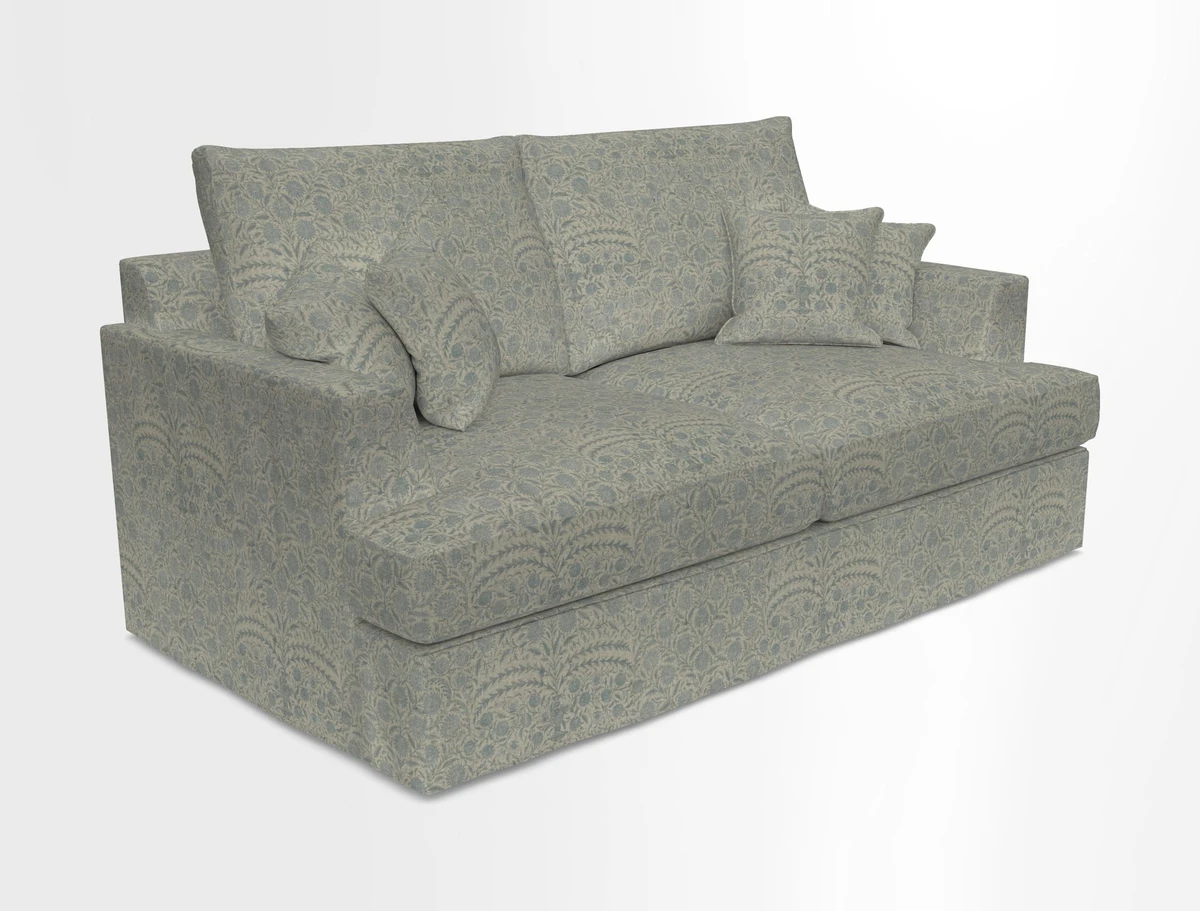 Slingsby 3 Seater Fitted Cover Sofa in Two Tone Plain Biscuit. Loose cover version available