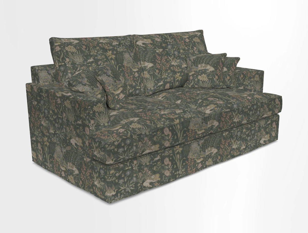 Slingsby 3 Seater Fitted Cover Sofa in Two Tone Plain Biscuit. Loose cover version available