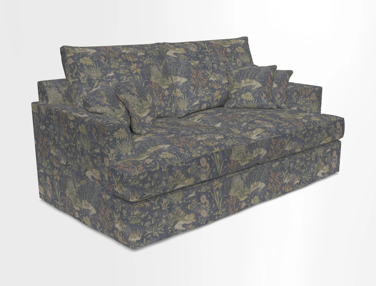 Slingsby 3 Seater Fitted Cover Sofa in Two Tone Plain Biscuit. Loose cover version available