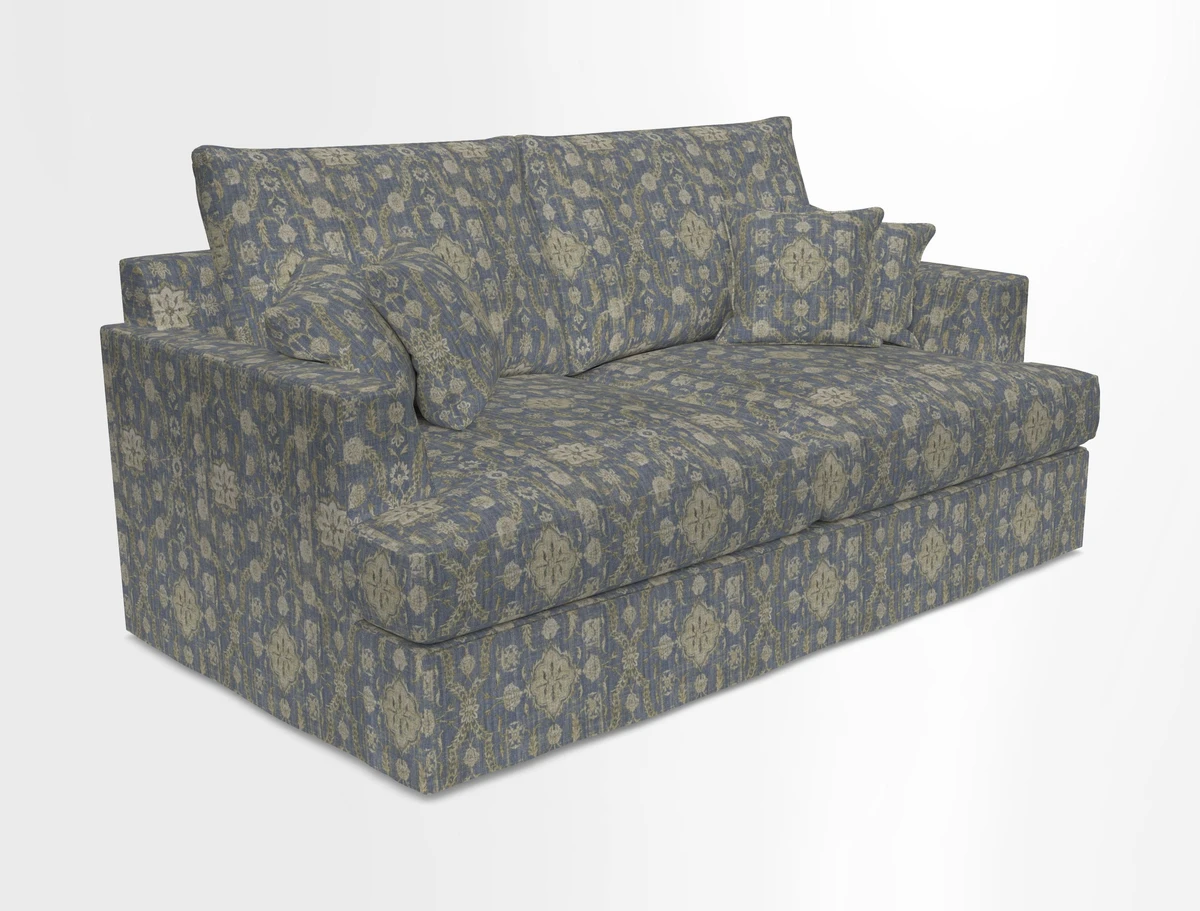 Slingsby 3 Seater Fitted Cover Sofa in Two Tone Plain Biscuit. Loose cover version available