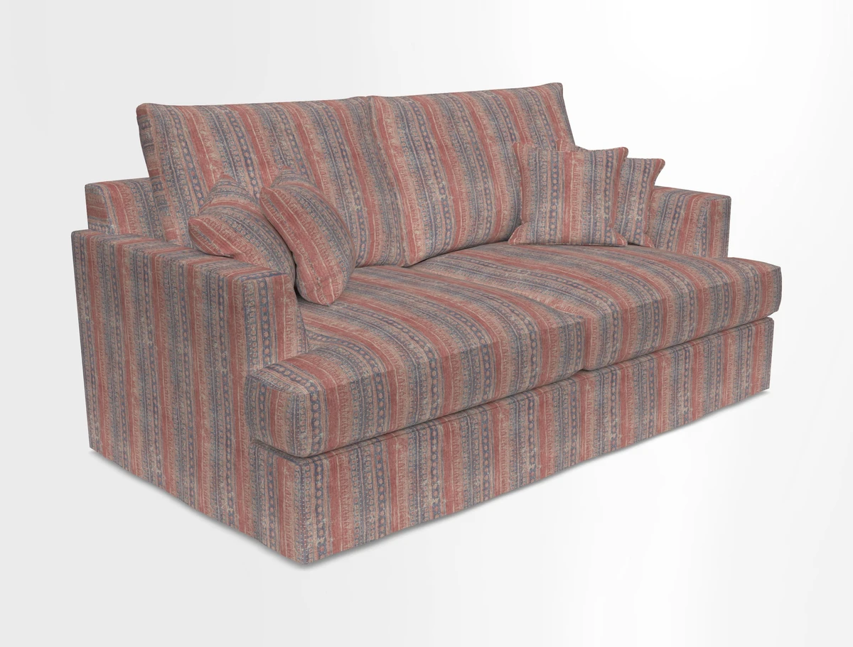 Slingsby 3 Seater Fitted Cover Sofa in Two Tone Plain Biscuit. Loose cover version available
