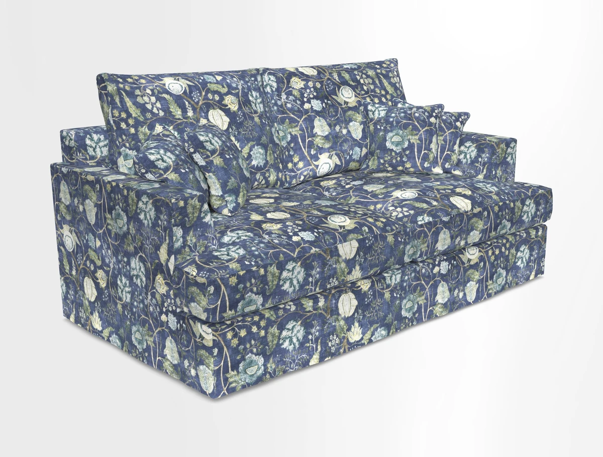 Slingsby 3 Seater Fitted Cover Sofa in Two Tone Plain Biscuit. Loose cover version available