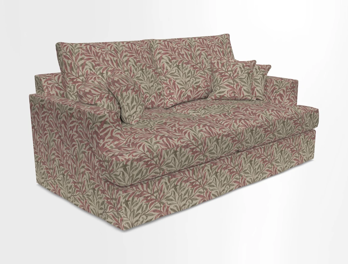 Slingsby 3 Seater Fitted Cover Sofa in Two Tone Plain Biscuit. Loose cover version available