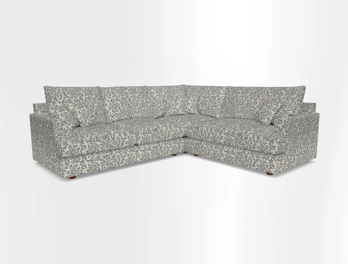 Slingsby Medium Fitted Cover Corner Unit LHF in Two Tone Plain Biscuit.  Loose cover version available