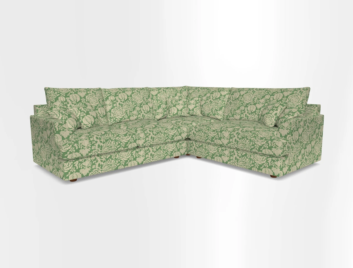 Slingsby Medium Fitted Cover Corner Unit LHF in Two Tone Plain Biscuit.  Loose cover version available