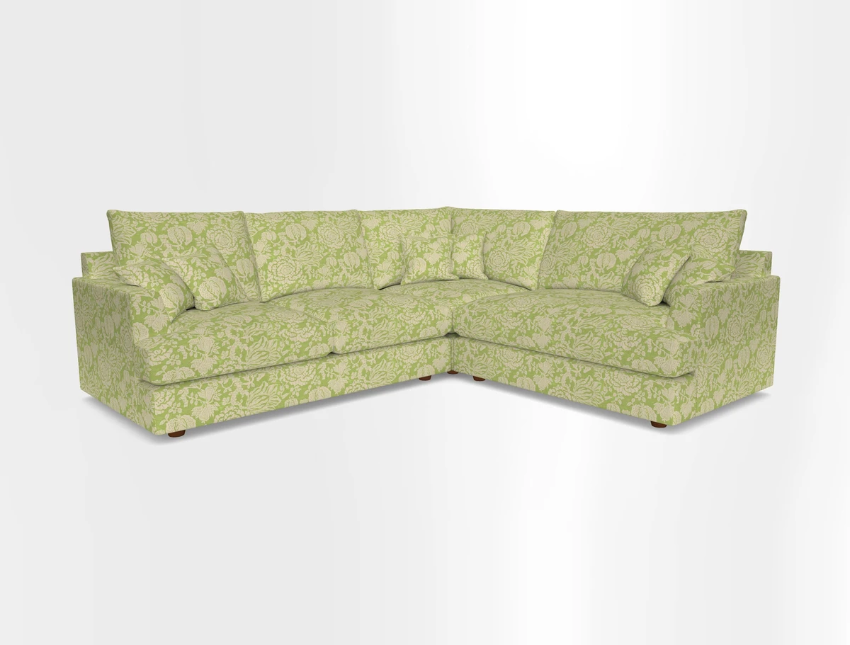 Slingsby Medium Fitted Cover Corner Unit LHF in Two Tone Plain Biscuit.  Loose cover version available