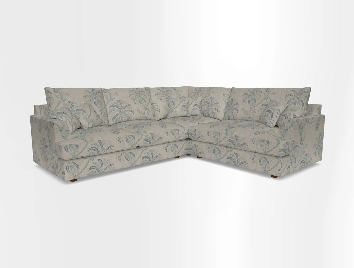 Slingsby Medium Fitted Cover Corner Unit LHF in Two Tone Plain Biscuit.  Loose cover version available