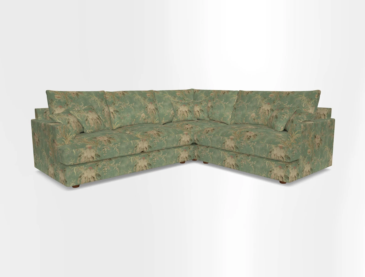 Slingsby Medium Fitted Cover Corner Unit LHF in Two Tone Plain Biscuit.  Loose cover version available