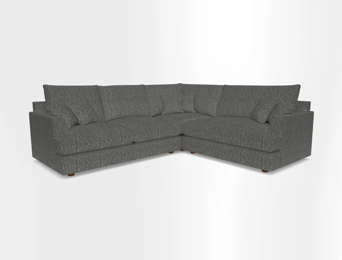 Slingsby Medium Fitted Cover Corner Unit LHF in Two Tone Plain Biscuit.  Loose cover version available