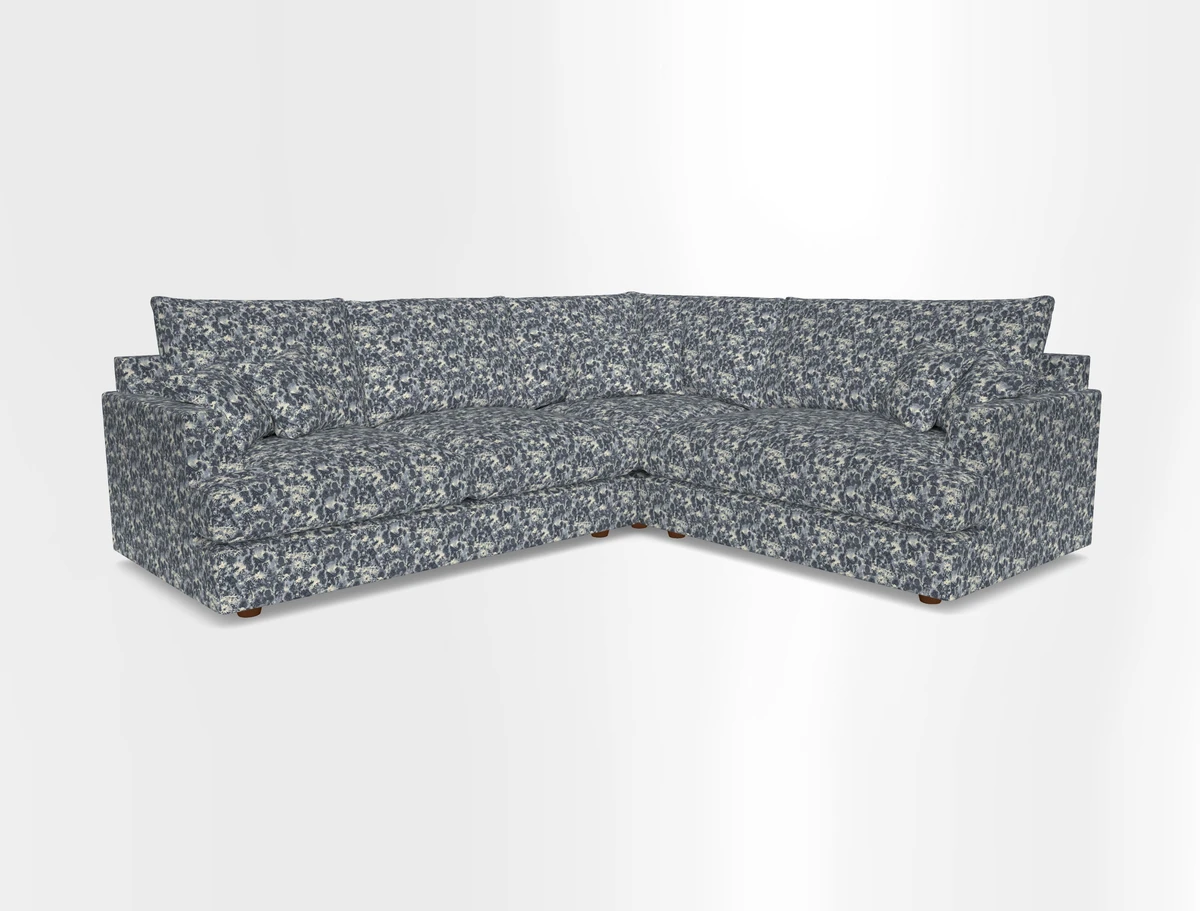 Slingsby Medium Fitted Cover Corner Unit LHF in Two Tone Plain Biscuit.  Loose cover version available