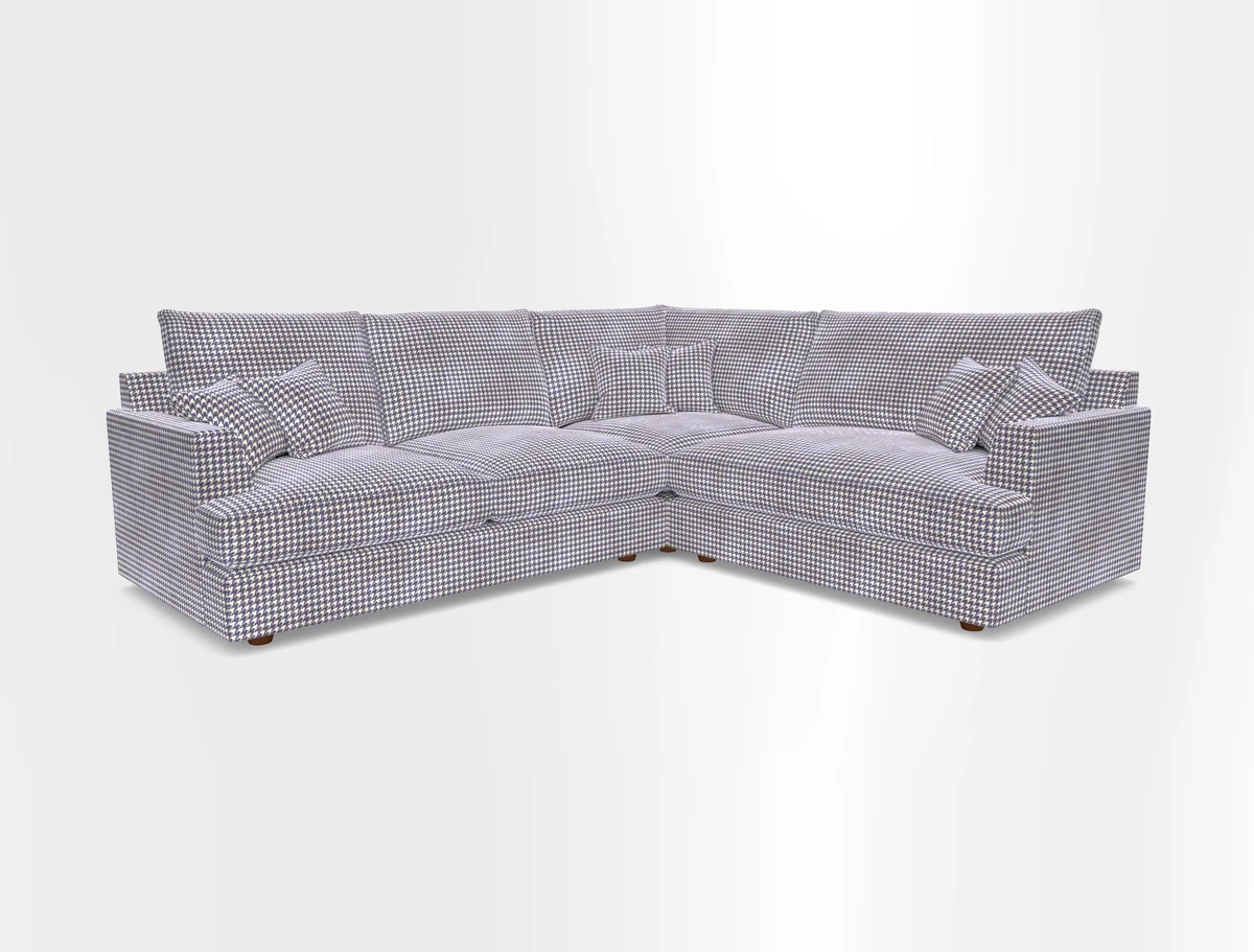 Slingsby Medium Fitted Cover Corner Unit LHF in Two Tone Plain Biscuit.  Loose cover version available