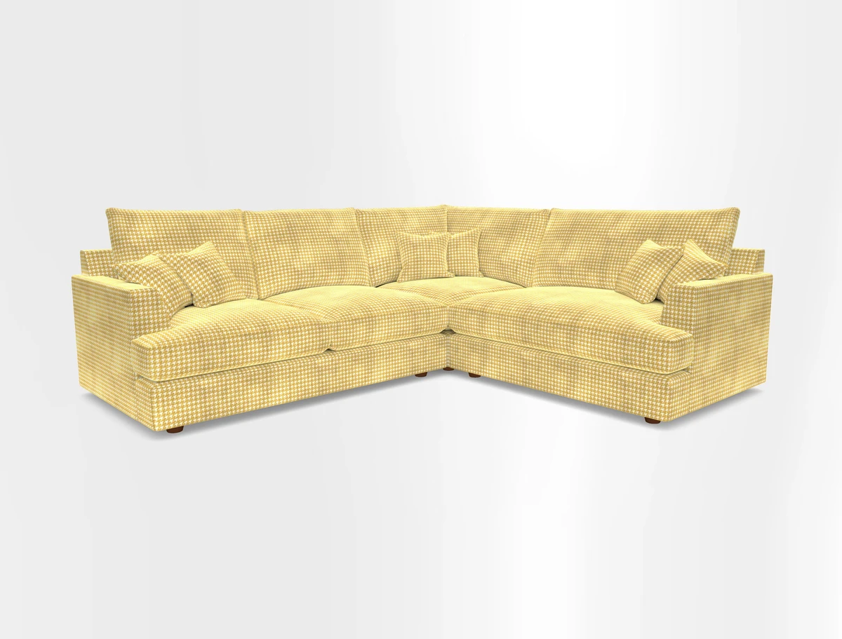Slingsby Medium Fitted Cover Corner Unit LHF in Two Tone Plain Biscuit.  Loose cover version available