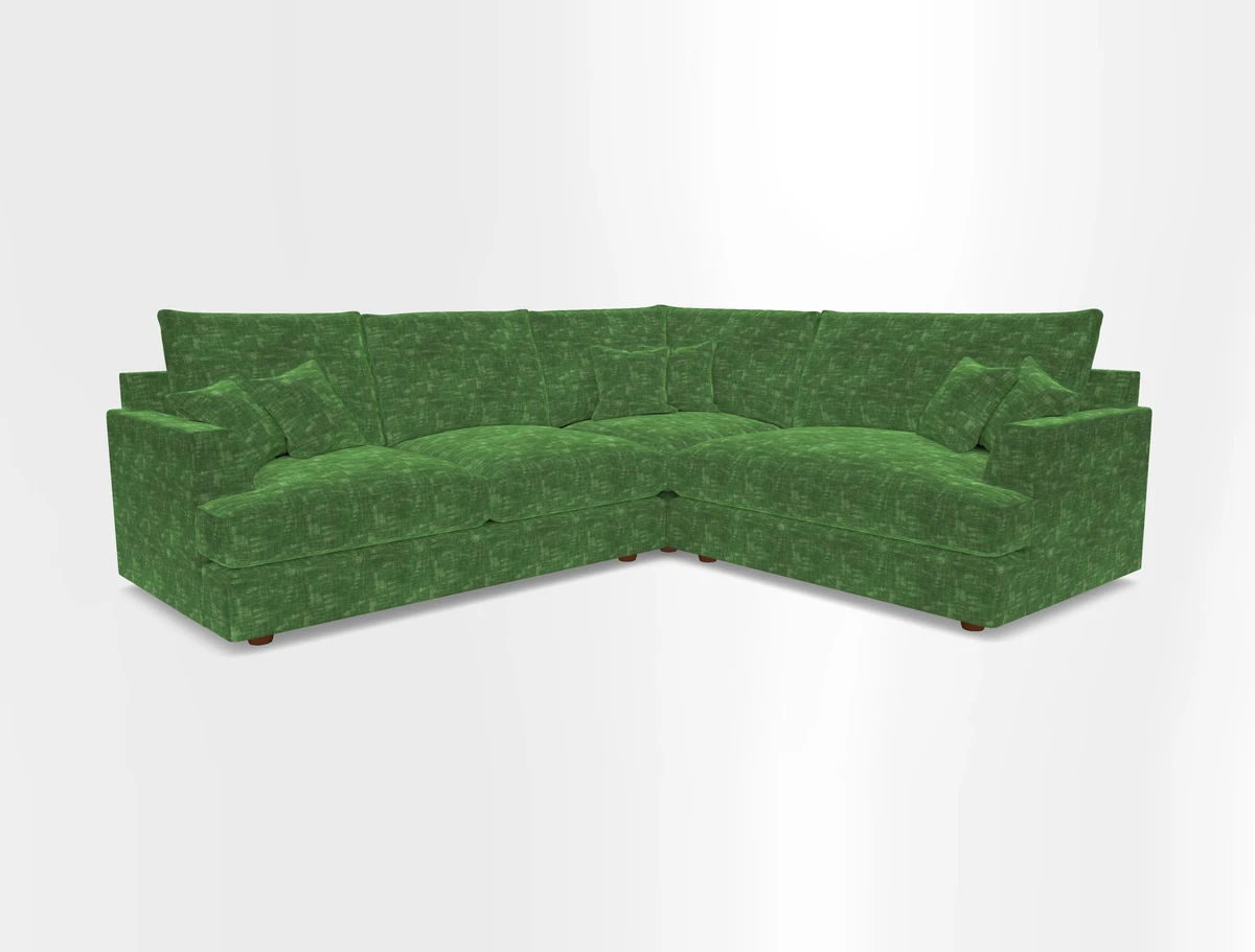 Slingsby Medium Fitted Cover Corner Unit LHF in Two Tone Plain Biscuit.  Loose cover version available