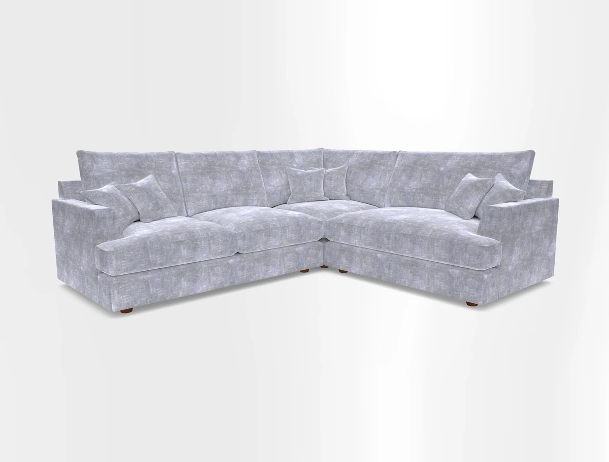 Slingsby Medium Fitted Cover Corner Unit LHF in Two Tone Plain Biscuit.  Loose cover version available