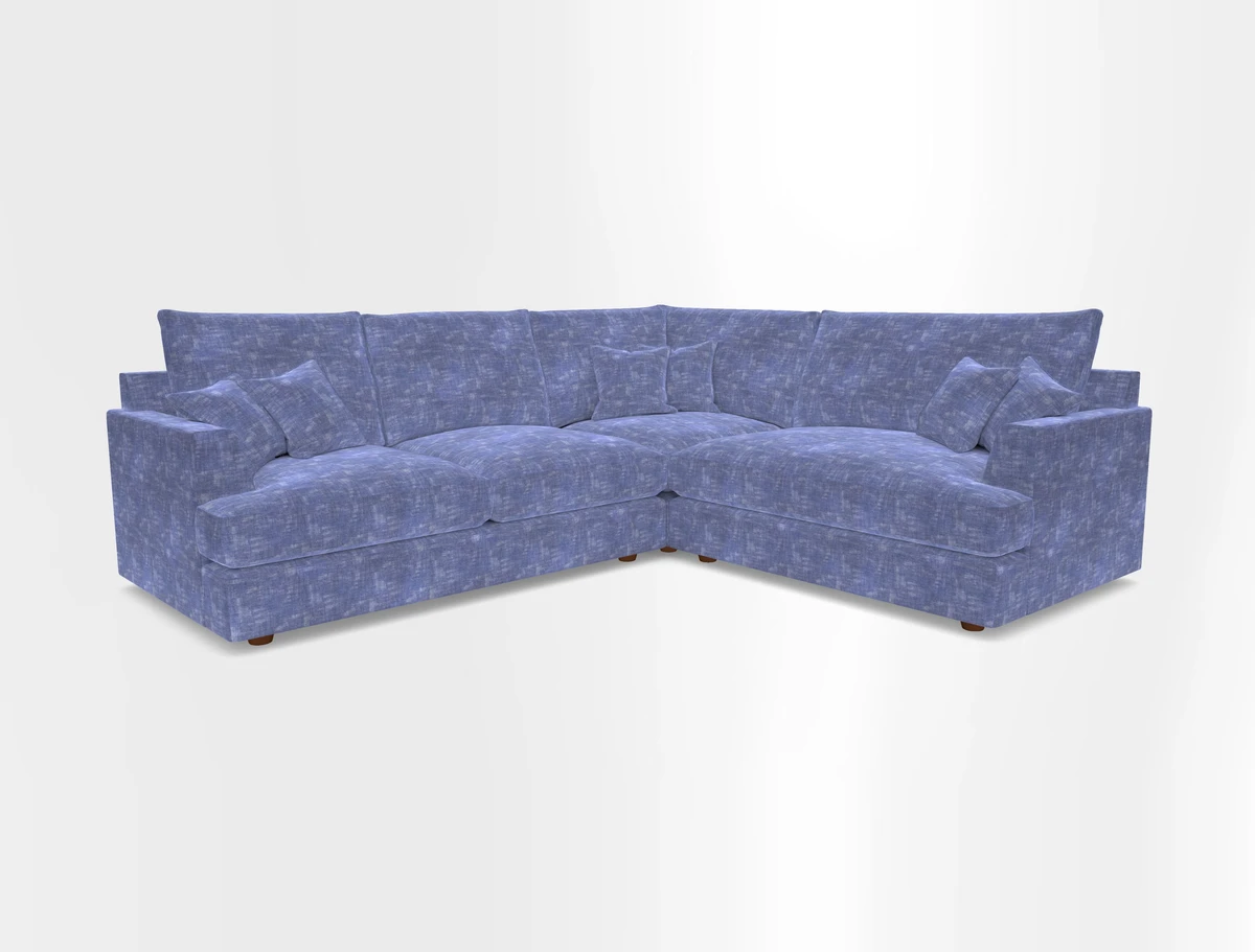 Slingsby Medium Fitted Cover Corner Unit LHF in Two Tone Plain Biscuit.  Loose cover version available
