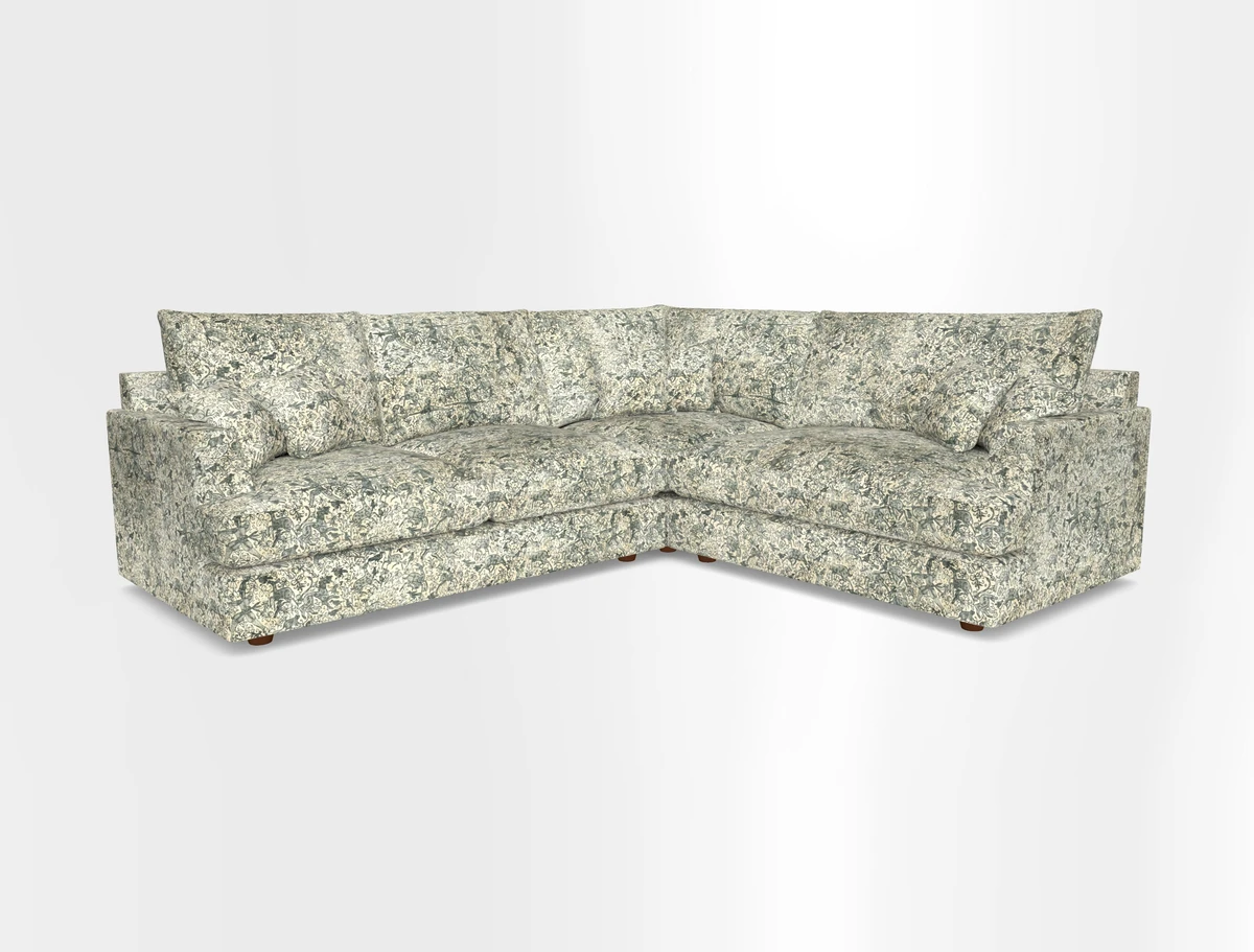 Slingsby Medium Fitted Cover Corner Unit LHF in Two Tone Plain Biscuit.  Loose cover version available