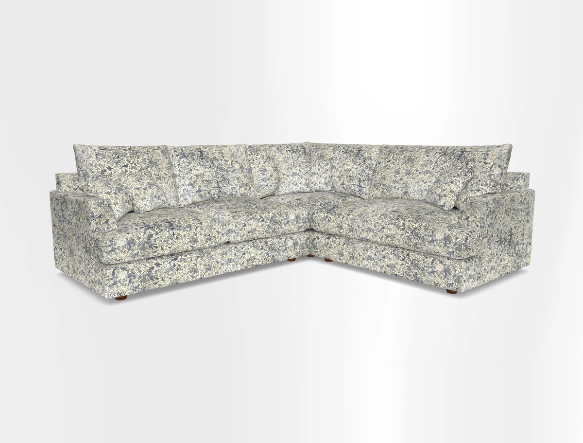 Slingsby Medium Fitted Cover Corner Unit LHF in Two Tone Plain Biscuit.  Loose cover version available