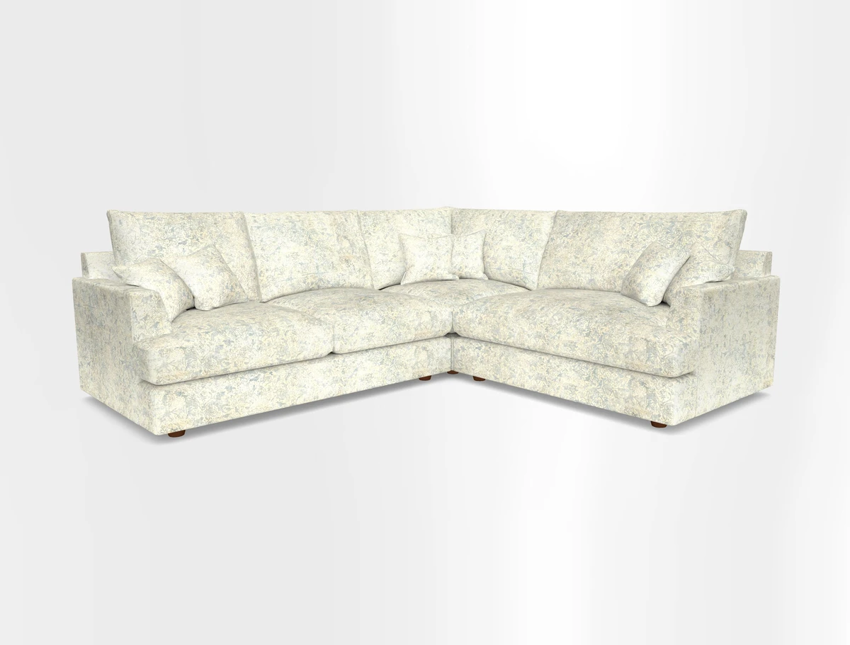 Slingsby Medium Fitted Cover Corner Unit LHF in Two Tone Plain Biscuit.  Loose cover version available
